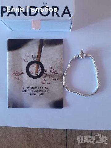 Гривна PANDORA, оригинална сребърна, снимка 9 - Гривни - 50299398