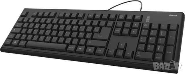 Кабелна клавиатура Hama AKC-100 (QWERTY / AZERTY, снимка 1 - Клавиатури и мишки - 40792957