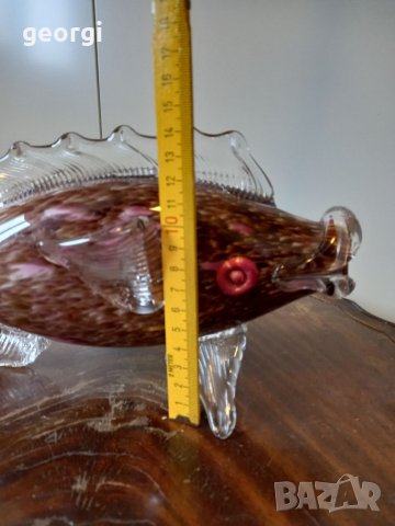 Риба от цветно стъкло Murano  11/2, снимка 5 - Декорация за дома - 34934238