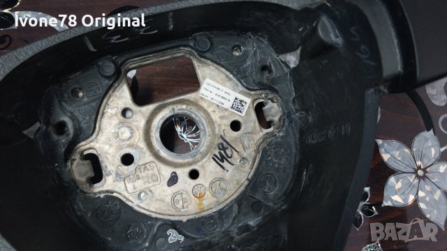 ПРОМОЦИЯ Трилъчев волан от естествена кожа за VW GOLF 5 PASSAT B6 JETTA TOURAN, снимка 7 - Аксесоари и консумативи - 43898708