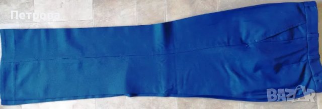 Мъжки панталон, нов, вълнена материя, тъмносин, снимка 2 - Панталони - 49761936