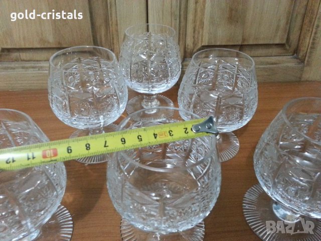 Кристални чаши Бохемия , снимка 4 - Антикварни и старинни предмети - 35352940