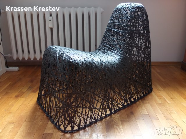 Продавам "Random Chair" от карбонови нишки на Goods, снимка 5 - Столове - 40810792