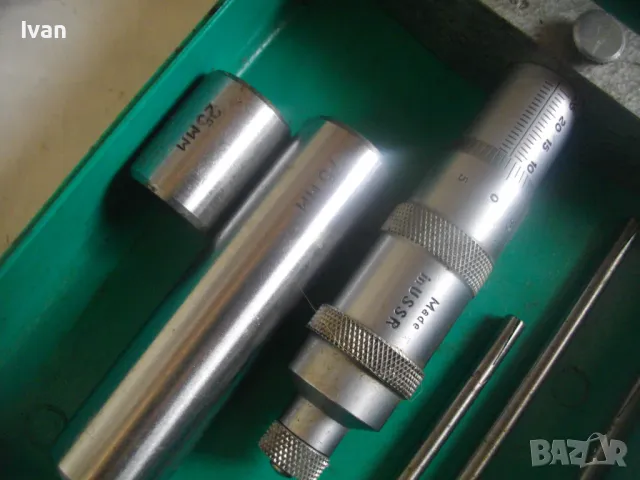 НОВ РУСКИ СССР USSR МИКРОМЕТЪР МЕТРИЧЕН ДЪЛБОКОМЕР 0-100мм ПЪЛЕН КОМПЛЕКТ ГМ-100, снимка 7 - Други инструменти - 48483172