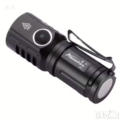 Компактен и силен фенер 6000К USB Type C , снимка 2 - Къмпинг осветление - 52819062