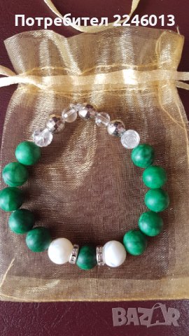 Гривни-за късмет и благополучие-естествени камъни-ръчна изработка, снимка 9 - Гривни - 37878748