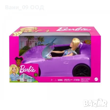 Кукла Барби с кабриолет , снимка 3 - Кукли - 48728433