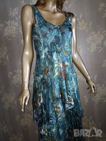 Patricia Suzzi- M,L- 100%Естествена коприна -италианска рокля  + туника  , снимка 5 - Рокли - 40759554