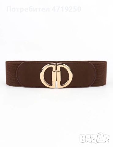 Дамски колан кафяв цвят 