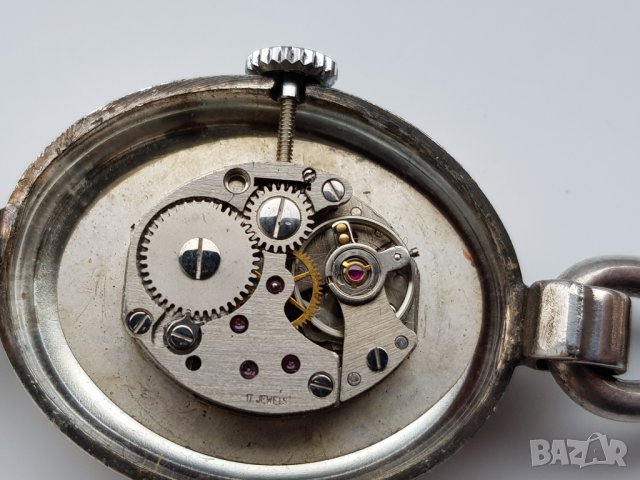 Дамски механичен посребрен часовник Сarex, снимка 9 - Дамски - 28002247