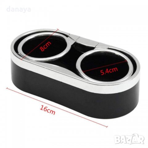 1265 Двойна поставка за чаши за кола универсална стойка, снимка 2 - Аксесоари и консумативи - 33441096