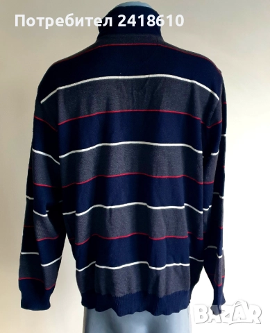Paul & Shark KIPAWA Wool Cardigan Knitted Half Zip Mens Size XL ОРИГИНАЛ! Мъжка Вълнена Жилетка с ця, снимка 14 - Пуловери - 52614581