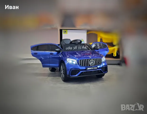 ТОП ЦЕНА!НОВО!Акумулаторен джип Mercedes GLC63 с меки гуми,12V батерия, снимка 3 - Детски велосипеди, триколки и коли - 39276907