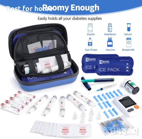 HIMDUZE 24-часов охладител за инсулин и лекарства за пътуване с температурен дисплей , снимка 3 - Медицински консумативи - 51867309
