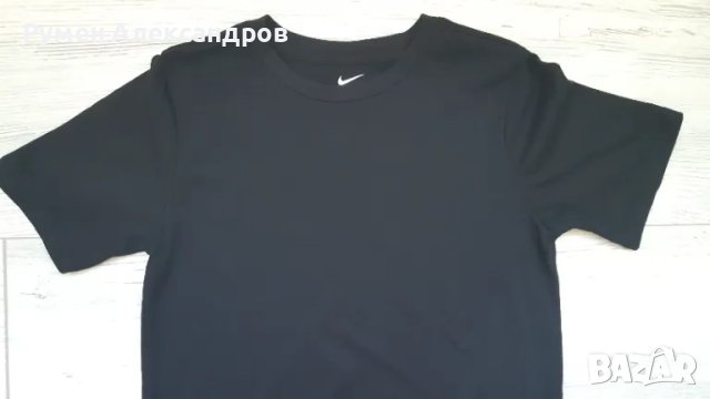 Черна детска унисекс тениска Nike за ръст 147-163 см или 11 - 13 год., снимка 4 - Детски тениски и потници - 50091171