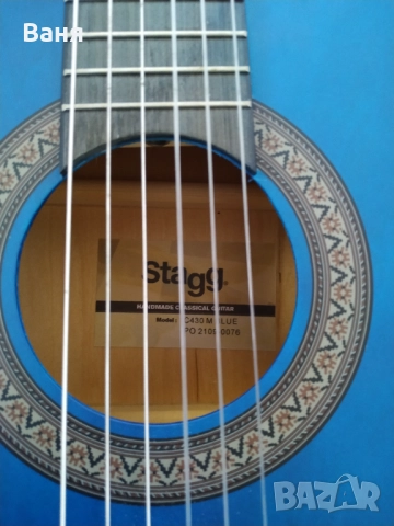 Класическа китара Stagg 3/4- C430 M, синя, снимка 3 - Китари - 51962736