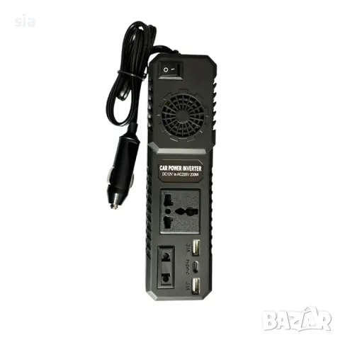 Преобразувател на напрежение, 12v/220v, 200w, снимка 3 - Аксесоари и консумативи - 48876034