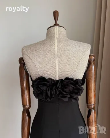 Черна дамска рокля , снимка 4 - Рокли - 50267889