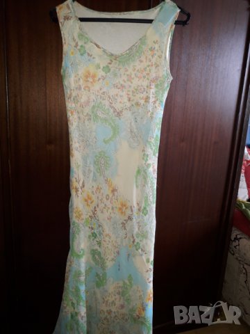 Дълга еластична рокля без ръкав с подплата , снимка 3 - Рокли - 28967965