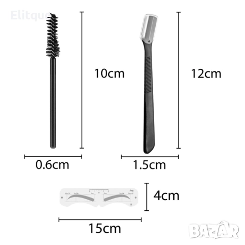 Комплект за оформяне на вежди (шаблони + пигмент за оцветяване), снимка 11 - Други - 52832022