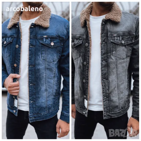 Мъжко изолирано дънково яке, 2цвята 