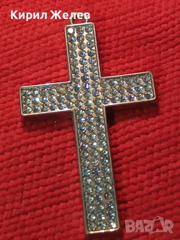 СТИЛЕН ПОСРЕБРЕН КРИСТАЛЕН ФЕШЪН АРТ МЕДЕН НАГРЪДЕН КРЪСТ 44739, снимка 12 - Колиета, медальони, синджири - 47111731