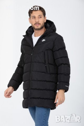 ✔️Nike зимно мъжко дълго черно яке Найк✔️