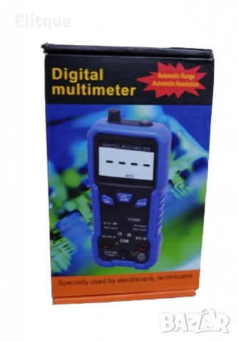 Автоматичен джобен цифров мултицет – Компактен и мощен инструмент за прецизни измервания "Без настро, снимка 5 - Друга електроника - 52716704