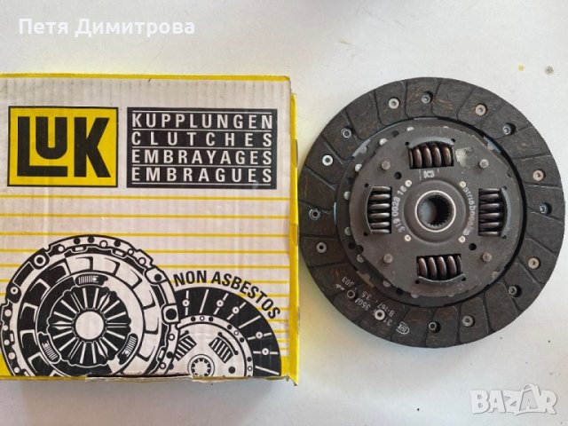 Феродов диск за съединител LUK VW GOLF II, III/ PASSAT/POLO 1,3, 1,6, снимка 2 - Части - 38230608