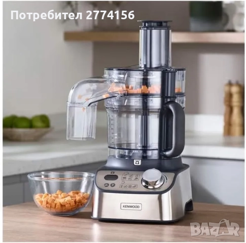 Кухненски робот Kenwood Multipro Express Weigh, 8 аксесоара, капацитет 3 л, сребрист, снимка 3 - Кухненски роботи - 52330747