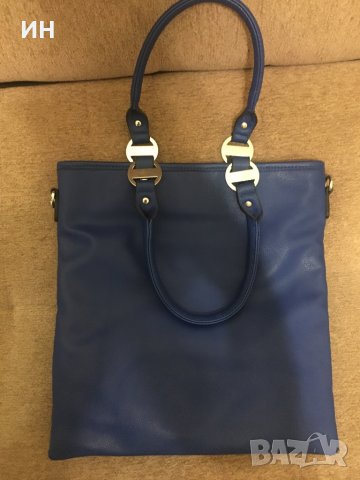 Дамска чанта в синьо, снимка 6 - Чанти - 39397410