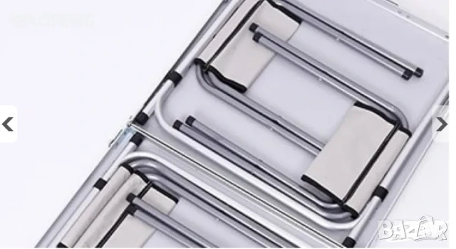 % Промоция Нови Компект Сгъваема Маса и 4 Стола Malatec от алуминии ULTRA от вносител , снимка 15 - Маси - 50481216