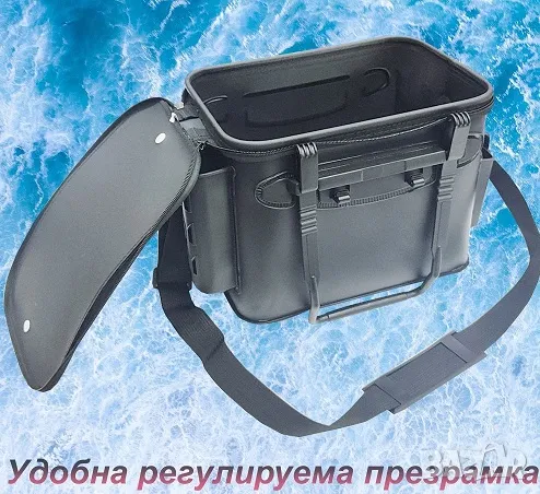 EVA чанта с държачи за въдици, снимка 4 - Такъми - 48611254