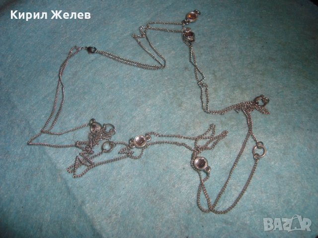 МОДНО НЕЖНО КОЛИЕ БЛАГОРОДНА СТОМАНА и КРИСТАЛИ СВАРОВСКИ 24014, снимка 6 - Колиета, медальони, синджири - 35000364