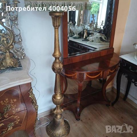 Голяма лампа, снимка 4 - Антикварни и старинни предмети - 51441098