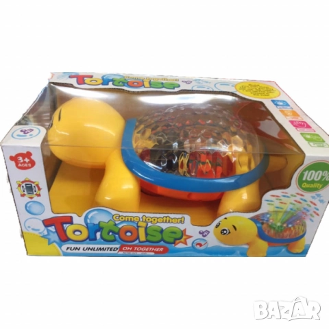 Щастлива костенурка – Детска интерактивна играчка с 3D светлини, музика и проекция, снимка 3 - Образователни игри - 52060211