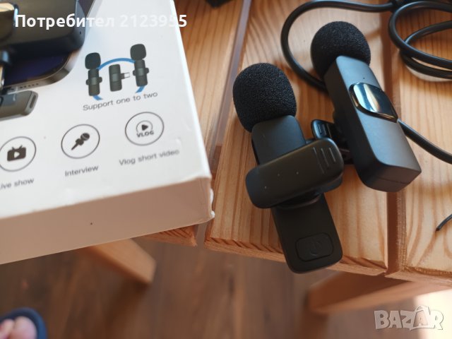 Безжични микрофони-репортерски за APPLE, снимка 7 - Микрофони - 43025021
