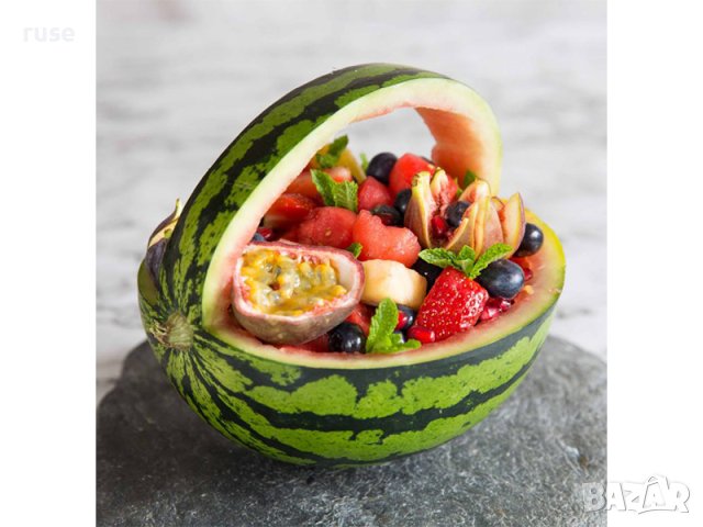 НОВИ! Комплект за карвинг на тикви, дини и други плодове с 4 бр. шаблони за фенери, снимка 11 - Прибори за хранене, готвене и сервиране - 43132307