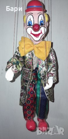 Марионетка Шмидер- Клоун от истинско дърво, ръчна изработка 3, снимка 9 - Антикварни и старинни предмети - 43820834