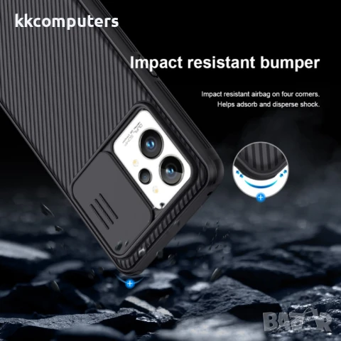 OPPO Realme GT2 Pro Удароустойчив NILLKIN CamShield Калъф и Протектор, снимка 9 - Калъфи, кейсове - 51338857