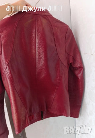 Кожено яке от естествена агнешка кожа, снимка 9 - Якета - 51431957