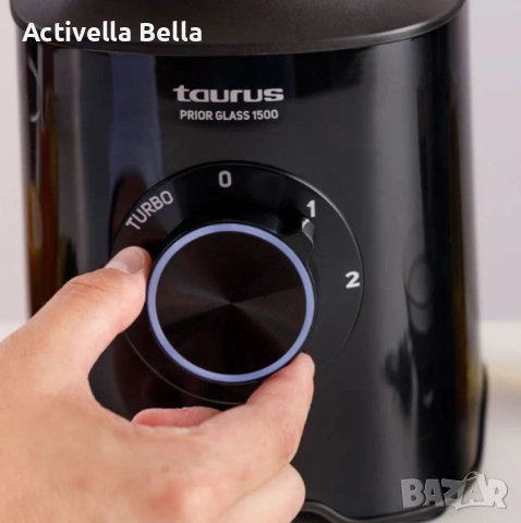 Блендер Taurus Prior Glass 1500 – 1500W, стъклена кана 1.8L, Turbo функция, ножове за лед, снимка 3 - Блендери - 53219184