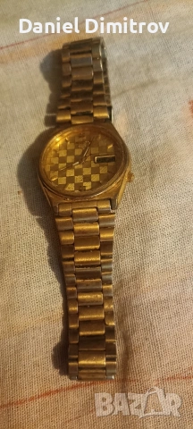 позлатен луксозен Сейко 5, снимка 2 - Мъжки - 53203337