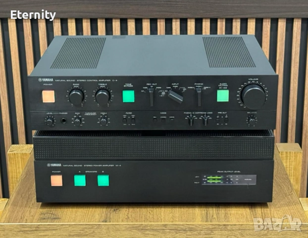 Yamaha M-4 + Yamaha C-4 / Пред и крайно стъпало, снимка 2 - Ресийвъри, усилватели, смесителни пултове - 53445137