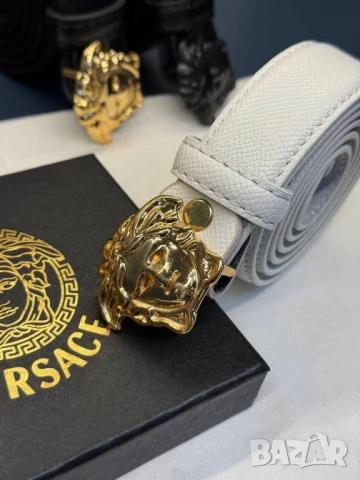 колани от естествена кожа в кутия versace , снимка 7 - Колани - 50580402