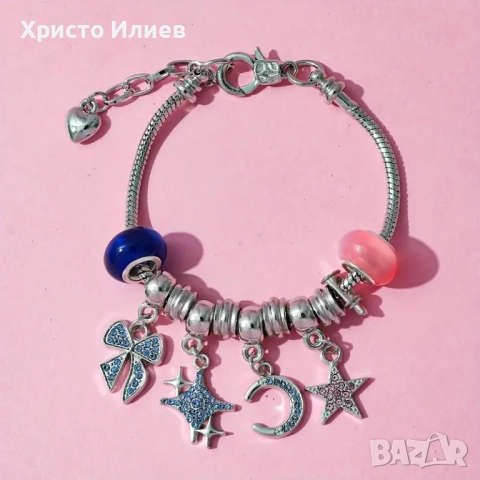 Коледен календар с гривна тип пандора талисмани със стич 24 изненади, снимка 6 - Бижутерийни комплекти - 51808188