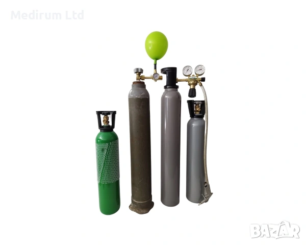 Зареждане на бутилки с хелий