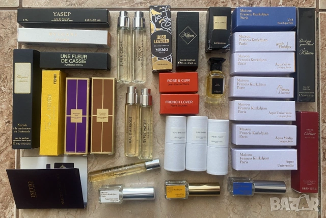 Mini niche and selective perfumes.