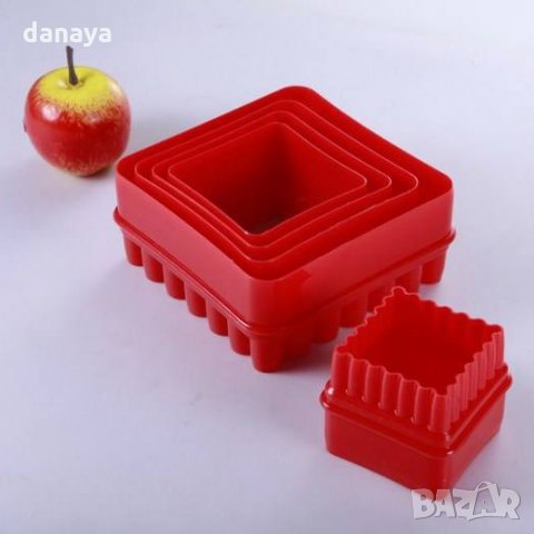 2635 Формички за сладки Сърце Цвете Кръг Квадрат, снимка 4 - Форми - 35257147