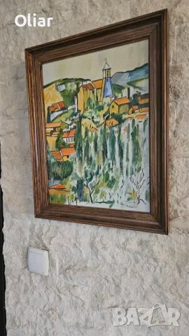 Много красива и нежна картина.  Масло  , снимка 4 - Картини - 47471336